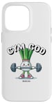 Coque pour iPhone 14 Pro Max Gym God Drôle Poireau Fitness Entraînement Femmes Hommes Entraînement