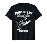 Funny dachshund wiener weiner dog sometimes hard to handle T-Shirt