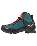 Salewa WS Mountain Trainer Mid Gore-TEX Chaussures de Randonnée Hautes, Atlantic Deep/Ombre Blue, 42.5 EU