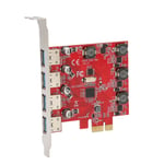 USB 3.0 Expansion Card 5Gbps PCB PCI Express USB 3.0 Expansion Card Self Powered