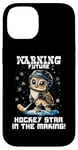 Coque pour iPhone 14 Warning future hockey star in the making