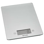 Taylor Pro Silver Glass 5kg Digital Kitchen Scale