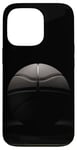 Coque pour iPhone 13 Pro Ballon de basket simple noir et blanc