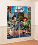 TOY STORY Scene Setter HAPPY BIRTHDAY party wall BACKDROP Buzz Woody Jessie 6ft