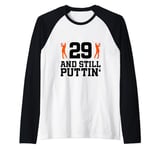 29th Birthday Golf 29 Years Old Golf Player Birthday Raglan Baseball Tee