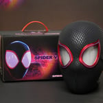 Spiderman Miles Morales Helmet Wearable Mask Remote Eyes Light Cosplay Prop New