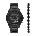 Montre Homme + Bracelet ARMANI EXCHANGE BANKS AX7163SET Chrono Acier Noir