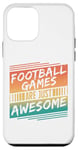 Coque pour iPhone 12 mini Les jeux de football sont tout simplement géniaux - Amateur de football rétro