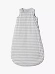 Polarn O. Pyret Baby Organic Cotton Blend Stripe Sleeping Bag, 2 Tog, Grey