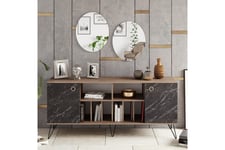 Sidobord Loddington 180 cm - Valnöt|Svart Sideboard & skänk