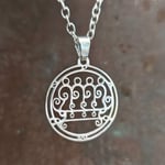 Paimon Pendant Necklace Steel Sigil of Goetia Demon King of Hell Key of Solomon