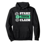 Stake Your Claim Cryptocurrency Blockchain Wallet Altcoins Pullover Hoodie