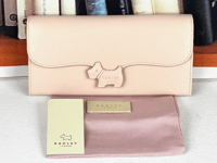 Radley Large Matinee Purse Wallet RADLEY CREST Blush Pink Leather New RRP 79