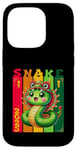 Coque pour iPhone 14 Pro Nouvel An chinois du serpent vert 2025 Zodiaque Lunaire