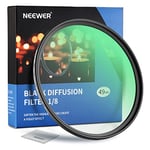 NEEWER 49mm Black Diffusion 1/8 Filtre Dreamy Cinematic Effect Camera Filtre Ultra Mince avec Verre Optique HD, Hydrofuge, Anti-Rayures,30 Couches Nano Revêtements pour Vidéo/Photographie