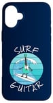 Coque pour iPhone 16 Plus Surf Guitar Guitariste électrique Surfeur Vacances d'été