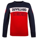 DUVILLARD Knit Pullover Pascal Blanc / Bleu Rouge 52 2024 - *prix inclut le code BLACK