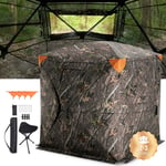 Store de chasse,270°,store de sol pop-up pour 2-3 personnes avec sac de transport,tente de chasse portable et resiliente,maille transparente