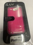 Case for iPod Touch 4th Generation Perfect Fit iLuv - Pink Patterned - Free P&P!