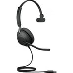 Jabra Evolve2 40 SE USB-A, UC Mono headset, svart