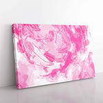 Big Box Art Go My Own Way in Abstract Canvas Wall Art Print Ready to Hang Picture, 76 x 50 cm (30 x 20 Inch), Lavender, Pink