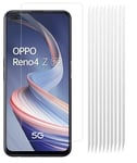 10x For OPPO Reno4 Z 5G Clear LCD Screen Protector Cover Plastic Film Guards