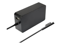 Coreparts - Strømadapter - Ac - 60 Watt - Svart - For Microsoft Surface Pro (I Midten Av 2017), Pro 3, Pro 4, Pro 6, Pro 7