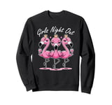 Cute Pink Flamingos Girls Night Out for Friends Flamingo Sweatshirt