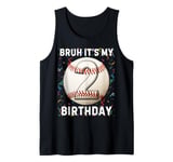 It's My 2nd Birthday Baseball 2 Year Old Boy Girl Tank Top