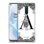 OFFICIAL NATURE MAGICK B & W FLORAL MONOGRAM 1 GEL CASE FOR GOOGLE ONEPLUS PHONE