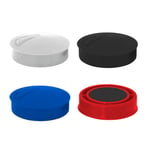 Wonday Aimant rond pour tableau magnétique - Diamètre 40 mm Coloris assortis (sac 4 unités)