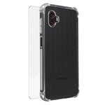 Case for Samsung Xcover 6 Pro Protection Pack Case + Tempered Glass Transparent