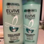 L'Oreal Elvive Extraordinary Clay Shampoo AND Conditioner BOTH BIG 400ml SIZE