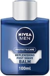 NIVEA MEN Protect & Care Replenishing Post Shave Balm (100ml), Aftershave Balm For Men, Soothing Post Shave Balm, NIVEA After Shave Balm Aloe Vera & Pro-Vitamin B5 (Packaging may vary)