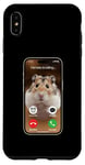 Coque pour iPhone XS Max Meme Hamster regardant la caméra frontale Hamster appelle