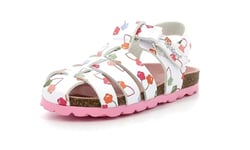 KICKERS Summertan Sandal, Cherry White, 4 UK