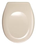 WENKO Abattant WC Bergamo blanc - antibactérien, fixation réglable en acier  inox, Duroplast, 35 x 44.4 cm, Blanc : : Bricolage