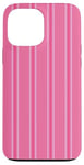 Coque pour iPhone 13 Pro Max Rose rayé Girly Esthétique Preppy Stripe