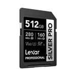 Lexar Professional 512GB SILVER PRO SDXC UHS-II Card