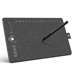 GAOMON M1230 12 Pouces Tablette Graphique Stylet Passif à 8192 Niveaux avec Inclinaison, 16 Touches Multimédia et 13 Touches Personnalisables, Compatible avec Wins, Mac et Android