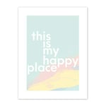 Wee Blue Coo This Is My Happy Place Canvas Wall Art Print