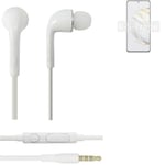 Earphones pour Huawei nova 10 SE in ear headset stereo blanc