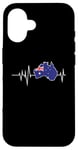 iPhone 16 Flag Country Heartbeat Australia Australian Flags World Map Case