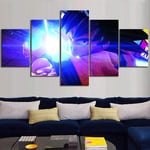 120Tdfc Wall Art Picture 5 Pieces Goku Kamehameha Dragon Ball Z Jump Force Video Games Wall Art Painting Prints On Canvas The Pictures For Home Modern Decoration Print Decor