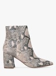 Steve Madden Nadalie Snake Print Block Heel Ankle Boots, Tan