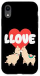 Coque pour iPhone XR LLove Funny Llama Valentine Jeu de mots pour couples amoureux de lama