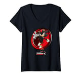 Womens Sonic the Hedgehog, Fearless: Year of Shadow - Run On V-Neck T-Shirt