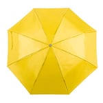 eBuyGB Mini Parapluie de Poche Pliable Compact avec Ouverture Manuelle télescopique pour Mariage léger avec poignée de Transport, Mixte, Jaune, 104 cm