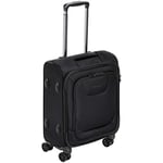 Amazon Basics Premium Valise de cabine souple à roulettes pivotantes avec serrure TSA intégrée 51.8 cm, Noir