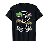 3rd Birthday Boy 3 Year Old Kids Number Happy 3rd Birthday T-Shirt